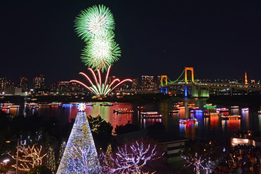 お台場レインボー花火