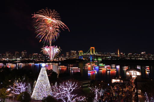 お台場レインボー花火